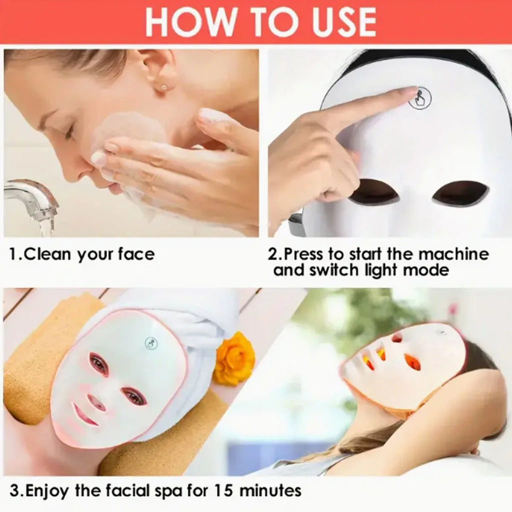 Mariossa Pelle™ - Maschera LED 7 in 1 | Terapia di Bellezza Professionale